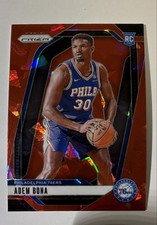 2024-25 Panini Prizm - 76ers - Sixers - Adem Bona #267 Red Ice Prizm (RC)