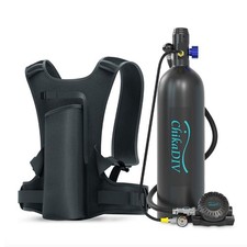 Compact Scuba Tank, Mini Lung Tank for Diving, 1.9L Portable 3000 PSI Air