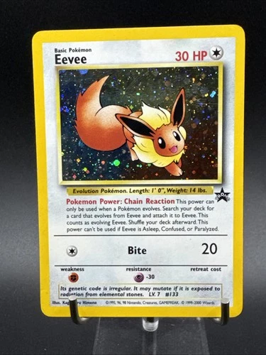 Eevee 2000 Pokemon Black Star Holo Promo #11