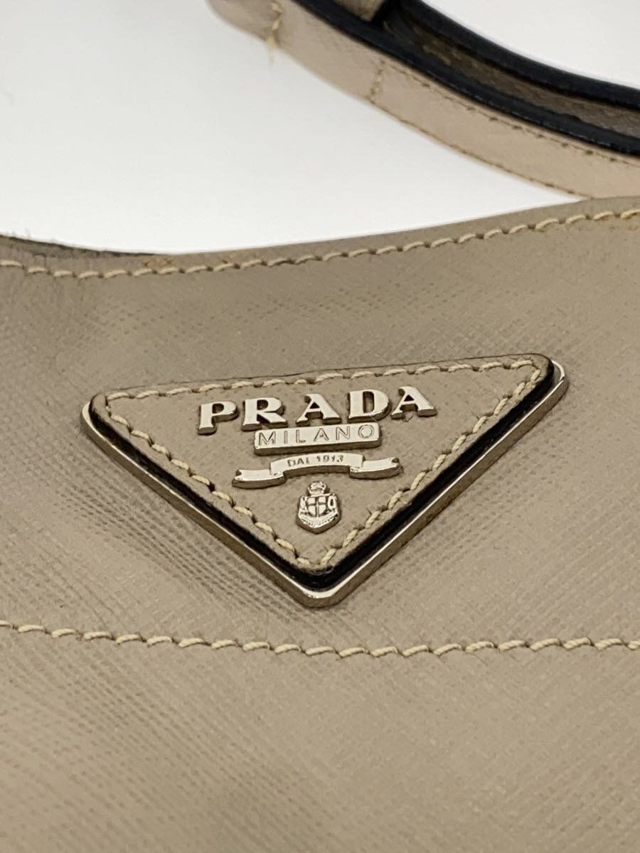 PRADA Other Bags Leather Beige Stained Used thumbnail 5