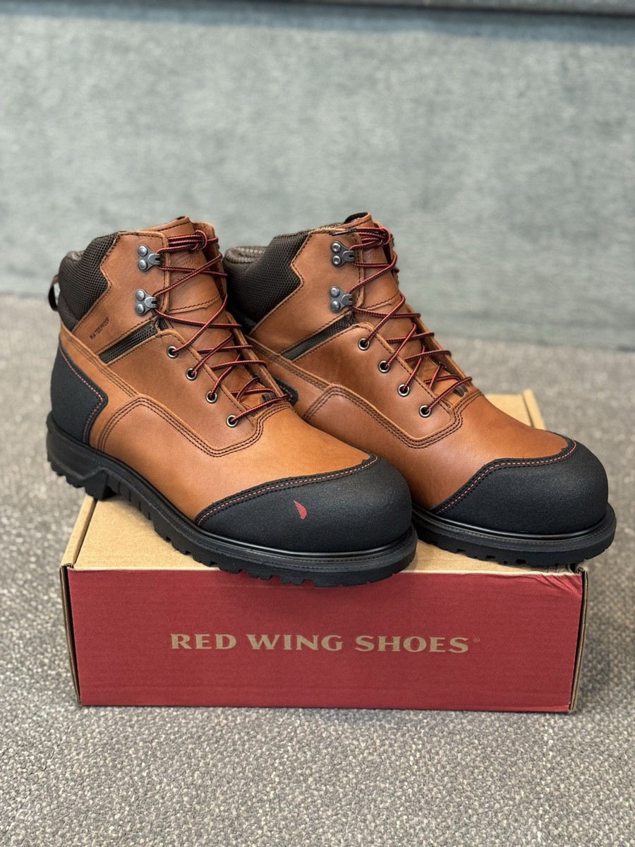 Red Wing BRNR XP 2403 Waterproof Mens Sz 12 Brown Safety Toe Work Boots Vibram Red Wing 2403 BRNR XP, Men main image 4