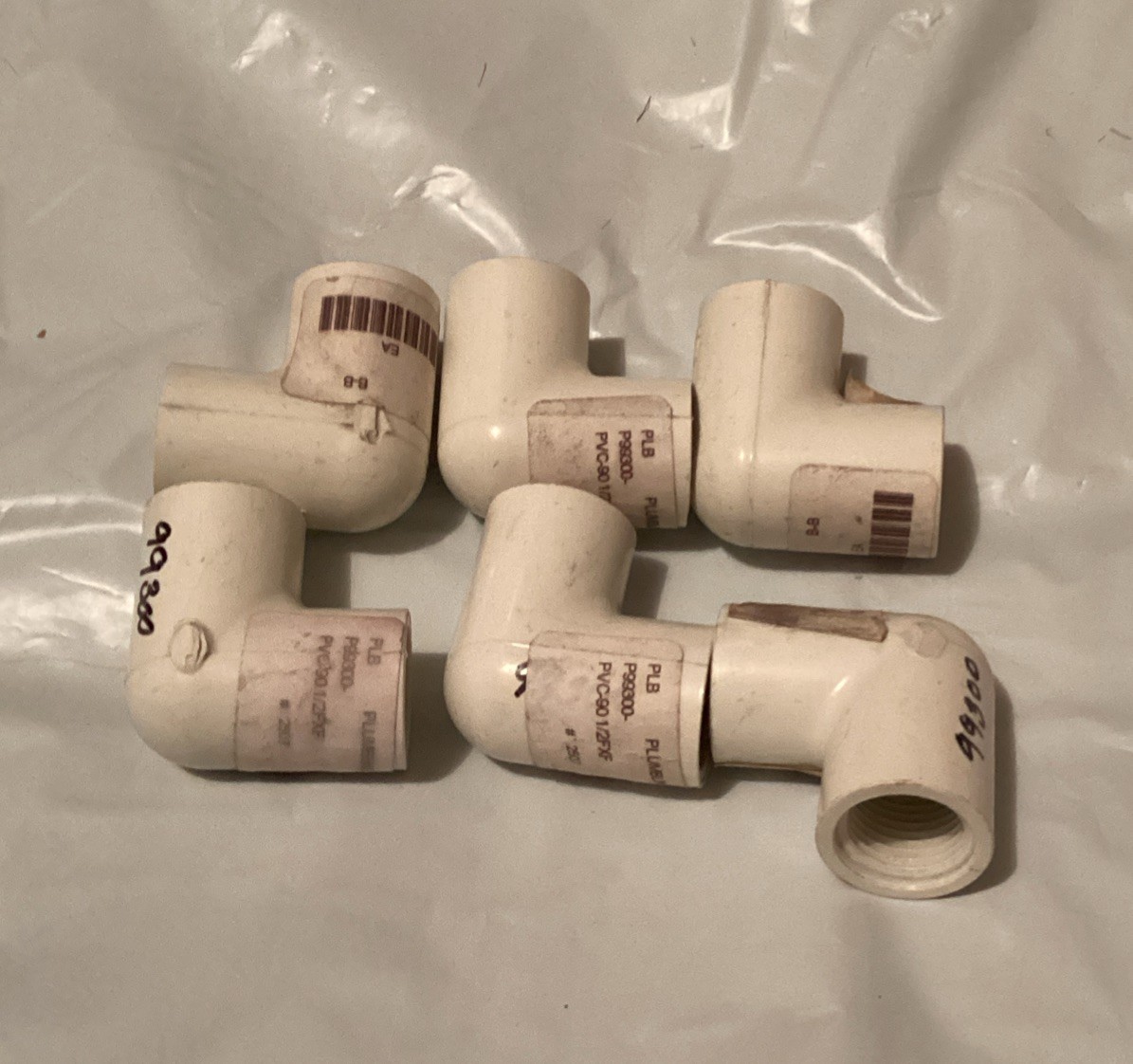 PVC Schedule 40 (1/2" FPT x 1/2” FPT) 6 Count - 90 Degree Elbows (#70)