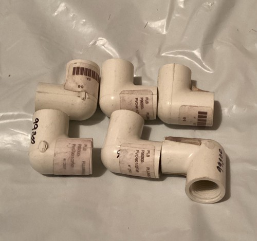 PVC Schedule 40 (1/2" FPT x 1/2” FPT) 6 Count - 90 Degree Elbows (#70)