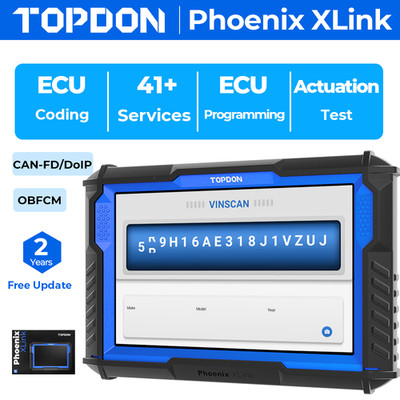 2026 TOPDON Phoenix XLink Car Diagnostic Scanner J2534 Programming Key Coding