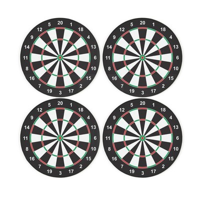 Dartscheibe Untersetzer Set - Rund Glas Kneipe Sport/Spiele Geschenk - 4er Set