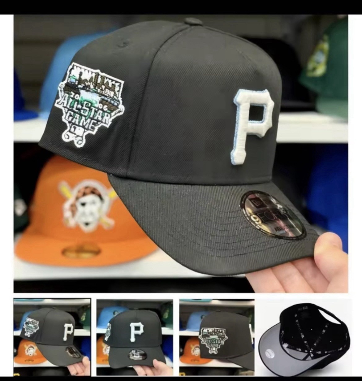 Gorra Pirats AAA Buenas Calidad Exclusiva de Regalo Pin New Era Original Hat Cap
