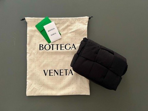 Bottega Veneta - Tech Cassette Crossbody Bag (black padded nylon)