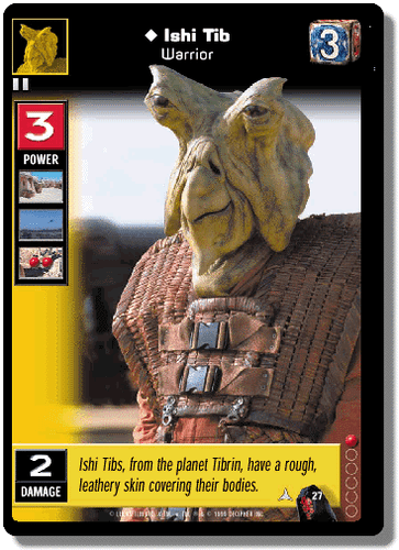Ishi Tib, Warrior - Beta - Menace of Darth Maul - Young Jedi CCG - Bild 1 von 6