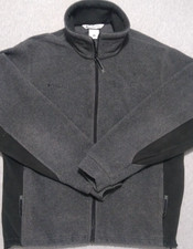 Columbia Men s Large Black Fleece Jacket Full Zip Sportswear Outdoors