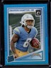 2025 Panini Donruss Optic Omarion Hampton Rated Rookie Neon Blue Prizm #/399