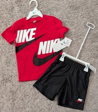 NWT NIKE Athletic Shirt Shorts Set Boys Size 4T Outfit