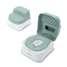 Prepare to Potty 3-in-1 System - Potty Training Toilet, Topper, 1 Pack Green