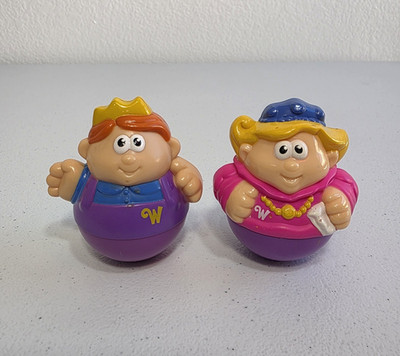 Playskool Weebles Wobbly Castle Prince and Lady/Mom Figures Lot of 2
