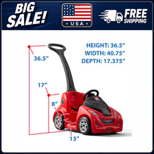 Step2 Push-Around Buggy GT, Red Push Car, Toddler Ride-On Toy for Kids