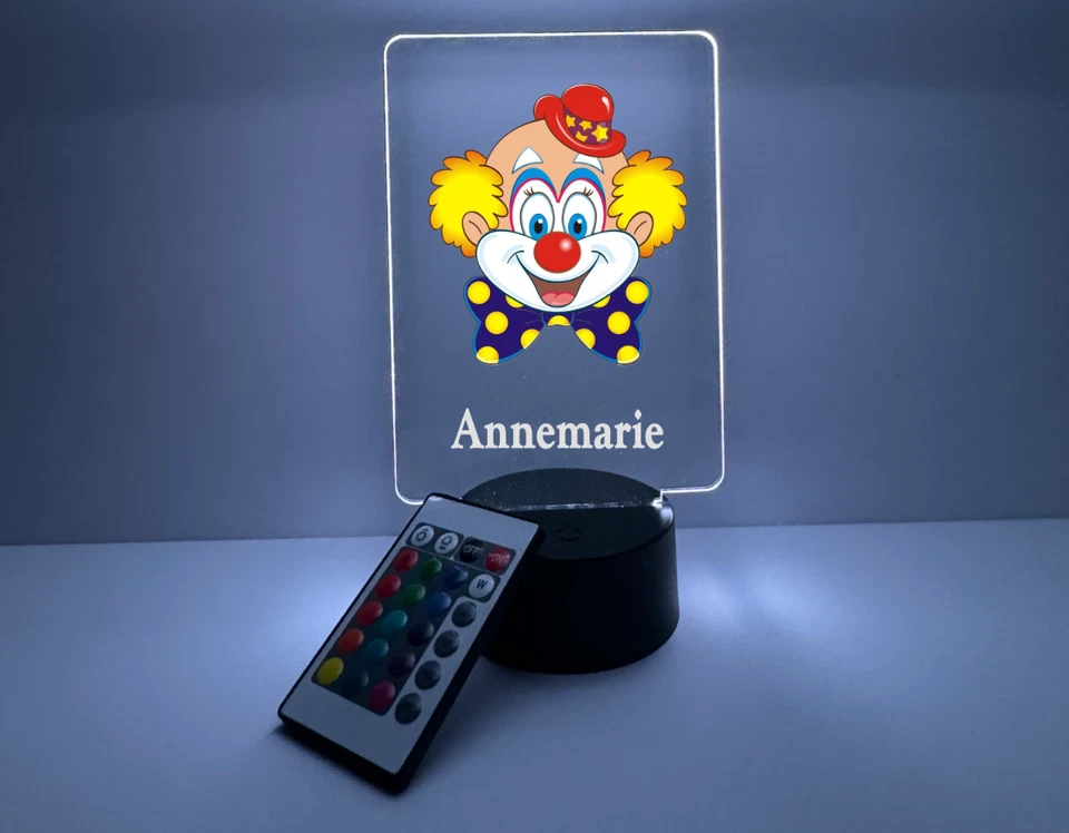 Iluminación de payaso impresa UV, personalizada GRATIS, lámpara LED, apta para niños Foto 2 de 4
