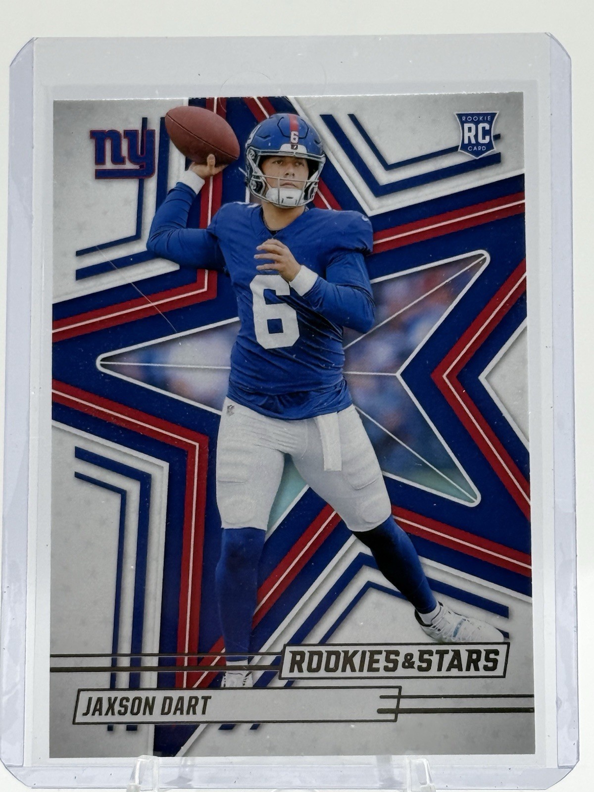 Jaxson Dart 2025 Panini Rookies & Stars Rookie #137 Giants A