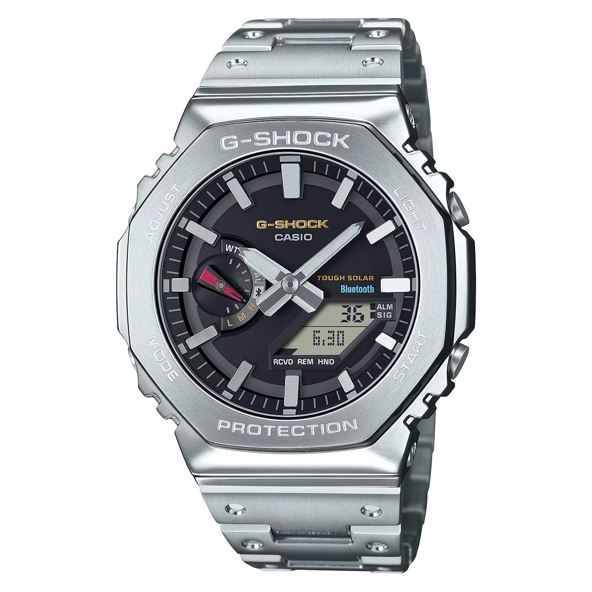 値下げ！【CASIO G-SHOCK & Metal Case 銀色（＋ラバー） 新製品】G
