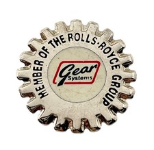 Rolls Royce Gear Systems Vintage Lapel Pin Owners Rare
