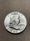 1959 d Franklin Half Silver Dollar