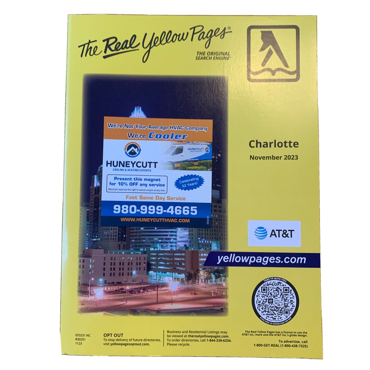 Yellow Pages Phone Book Telephone Directory Charlotte NC 2023