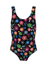 Nike Girls Garden Party U-Back One Piece Swimsuit NWT Size Medium