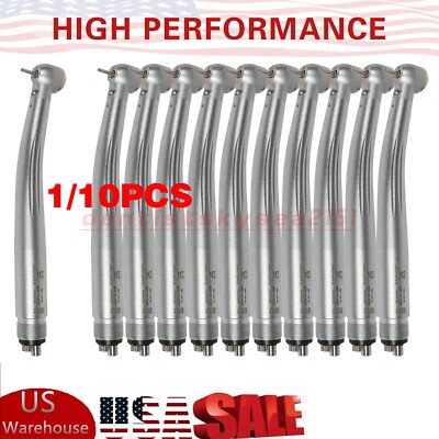 1/10X E-generator Dental LED Fiber Optic High Speed Handpiece 4H Cartridge Rotor
