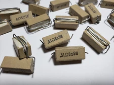 20pc LOT .51 Ohm 5W 5 Watt 5% POWER RESISTOR Ceramic AXIAL Wire Wound 0.5 Bulk