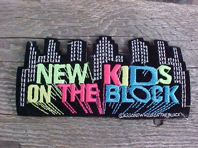 ニュー・キッズ・オン・ザ・ブロック　1990年 USA製 ラグ 1990 NKOTB PATCH NEW KIDS ON THE BLOCK TRUE VINTAGE NOS COLORFUL
