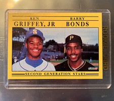Ken Griffey Jr. And Barry Bonds Fleer 91 Card Pristine Condition