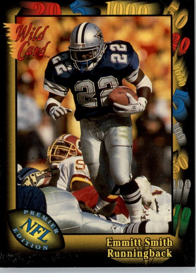 【最終価格】NFL DALLAS COWBOYS EMMITT SMITH 1991 Wild Card Emmitt Smith #46 for sale | eBay