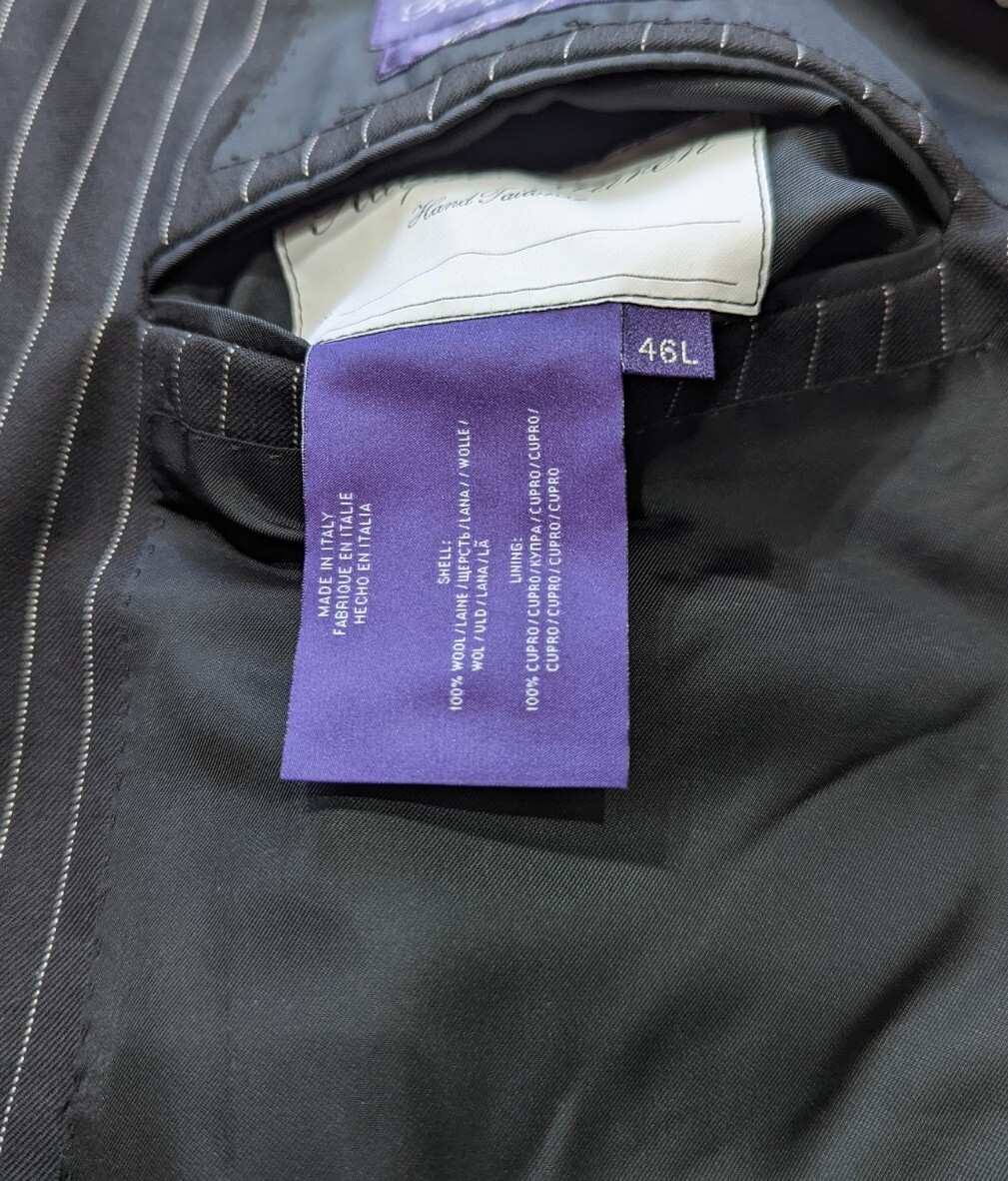 BNWT Ralph Lauren Purple Label Drake Hand Made Custom Fit Suit 46L W40 RRP £2079 image 9