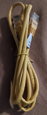 CAT 5E Ethernet Patch Cable 26AWG UTP TIA/EIA 568B.2 AWM Style 2835 Yellow 4ft