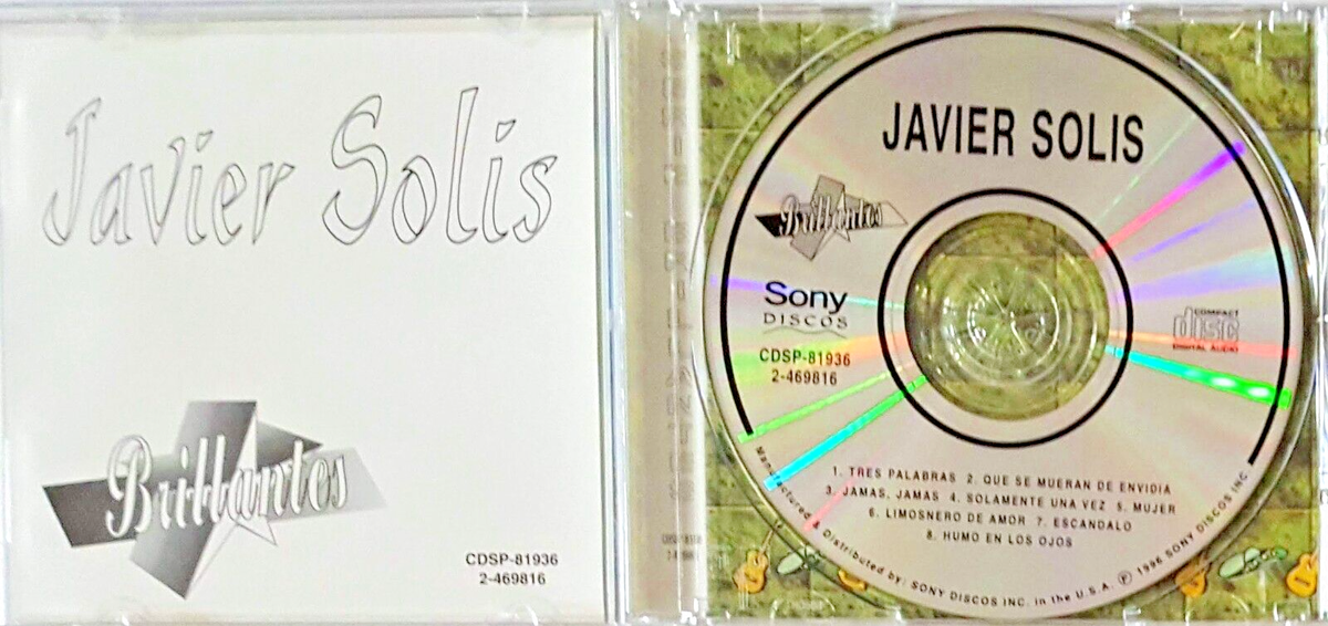 CD JAVIER SOLIS, Brillantes (CD 1994 Sony) Mexico Rancheras