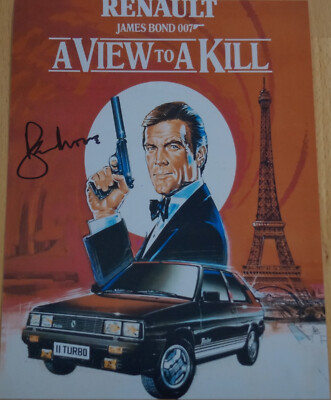Roger Moore Autogramm als 007 James Bond mit COA von B'BC