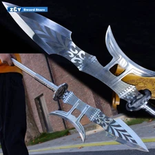 Strong Crescent Halberd Spear Long Spear Sword Stainless Steel Spearhead -Q7832