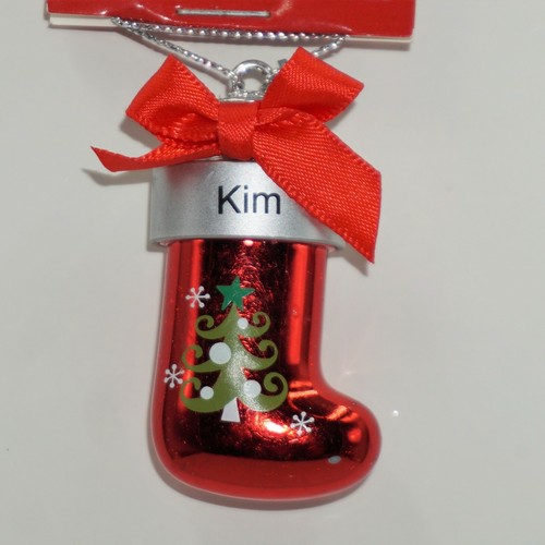 Ganz Christmas Ornament Red Stocking Xmas Personalized Pick Your Name NWT - Picture 34 of 58