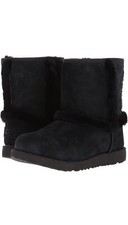 Ugg Kids Girls Hadley II Waterproof Pull-On Boots Black Size 10 NWOB