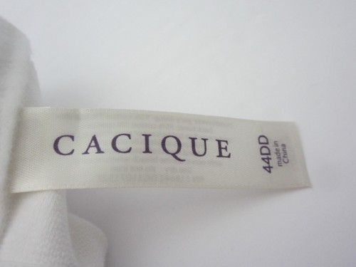 NEW Lane Bryant Cacique 44DD White Cotton Boost Push Up Plunge Bra NWT - Picture 4 of 4