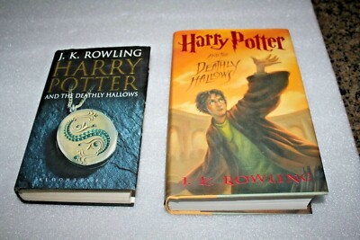 HARRY POTTER AND THE DEATHLY HALLOWS HB First Edition Books by