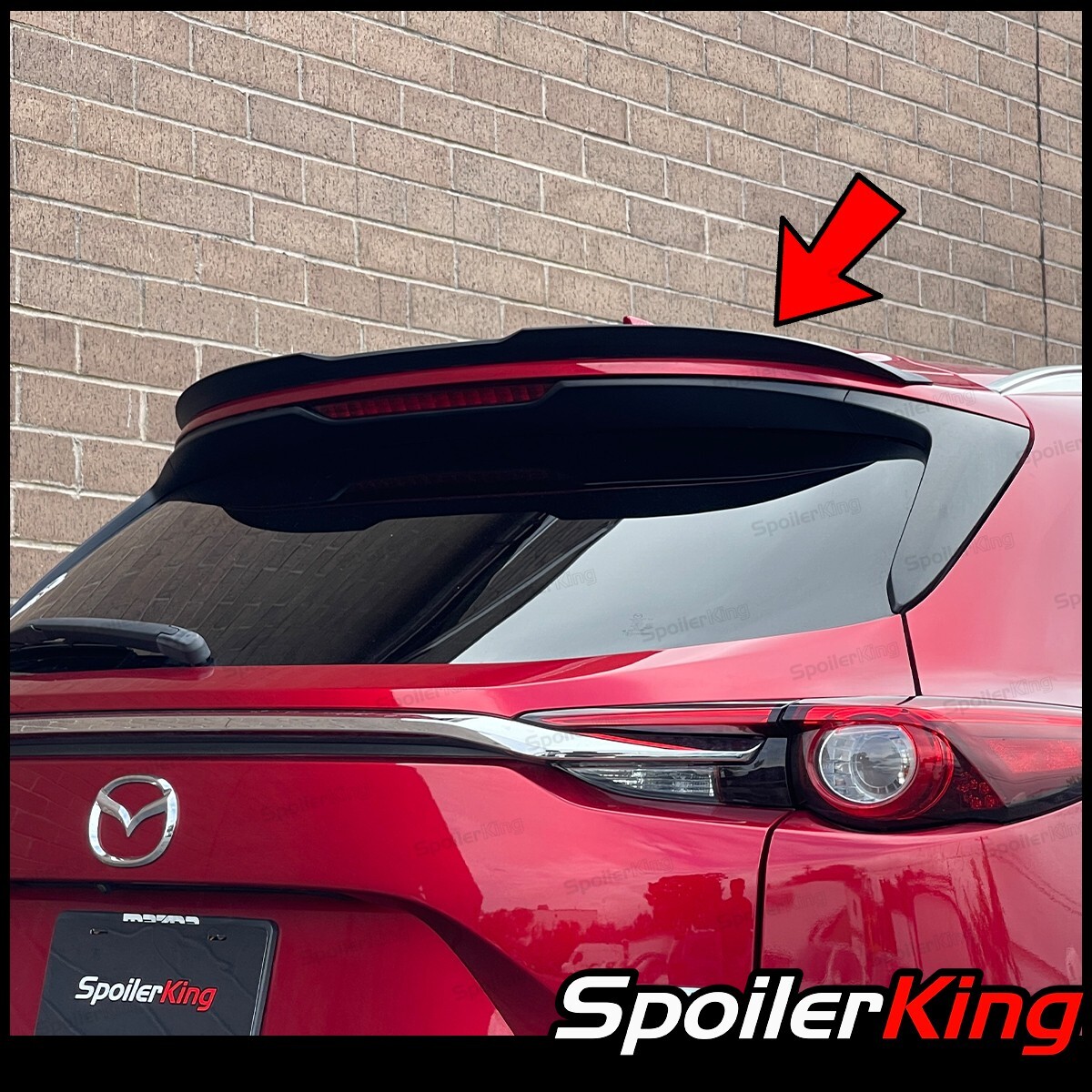 Rear Add-on Roof Spoiler Fits Mazda CX-9 2016-2023 SpoilerKing