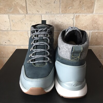 UGG OLIVERT NORSE GREEN WATERPROOF LEATHER HIKER SNOW BOOTS  display picture 2