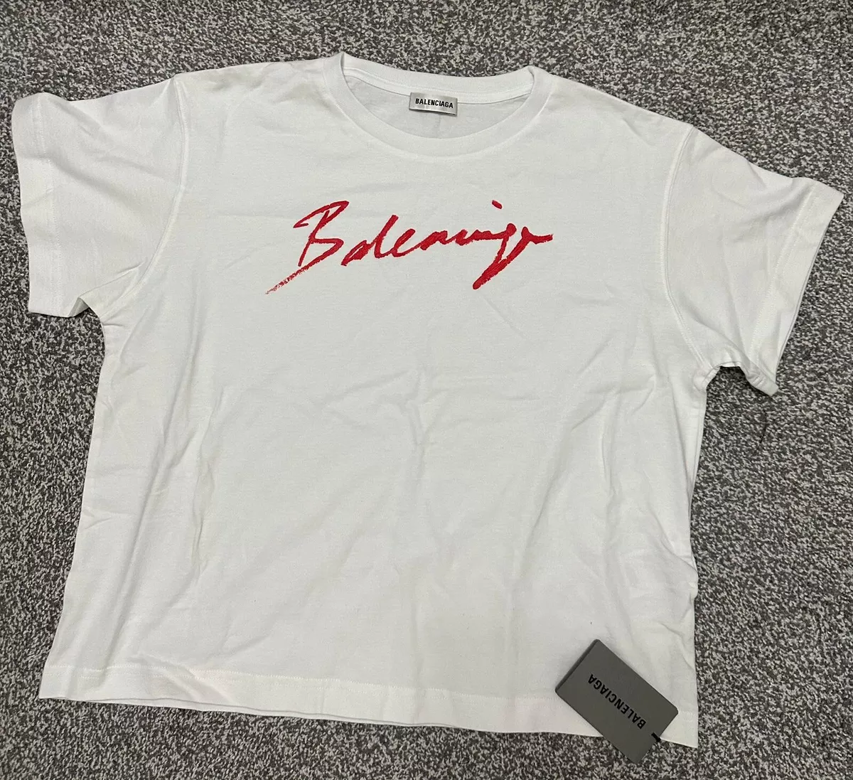 Balenciaga t shirt womens red outlet