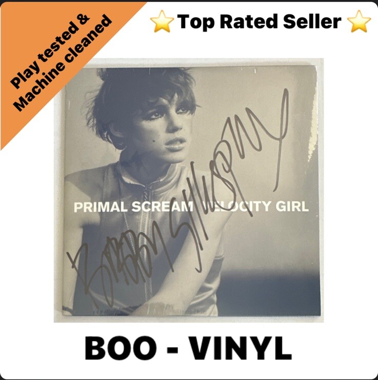 Primal Scream - Velocity Girl 7” vinyl signed Autographed Sealed Mint