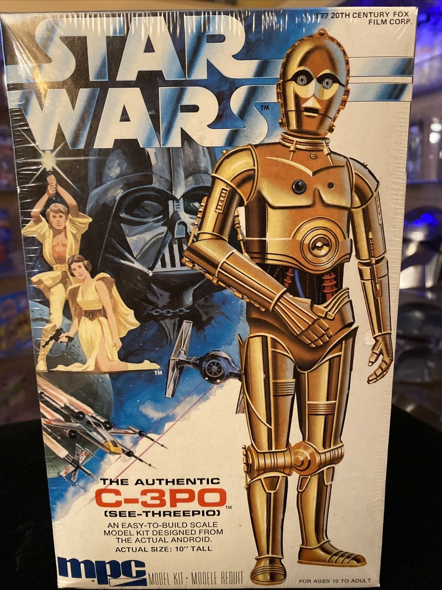 Vintage 1977 MPC Star Wars C-3PO (see-threepio) Model Kit New 