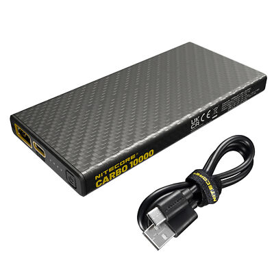~NEW~ Nitecore Carbo 10000, Lightweight QC 10000mAh USB Power Bank