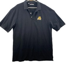 Cutter & Buck Mens Polo Shirt XXL Bryant University Bulldogs Black Cotton