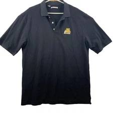 Cutter & Buck Mens Polo Shirt XXL Bryant University Bulldogs Black Cotton