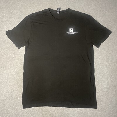 Shoreline Transfer American Flag Logo Large T Shirt Black