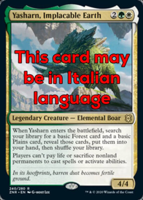 MTG YASHARN, IMPLACABLE EARTH EXC - YASHARN, SUOLO