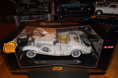 Maisto 1936 Mercedes-Benz 500K Roadster 1:18 Diecast Car for